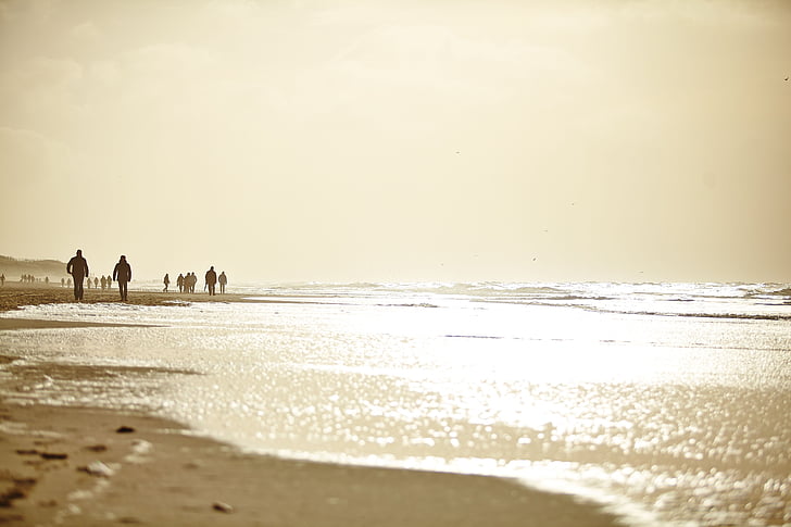 plage, condition, Sylt, sonne, gens