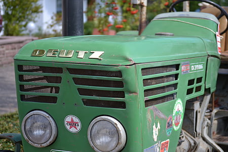 régi traktor, Deutz, Vintage, Oldtimer, gazdálkodás, antik, mezőgazdaság