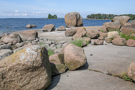havet, stranden, sten, Seaside, landskap, Finska, Eagle