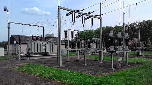 current, line, substation, power line, electricity, current conducting, technology
