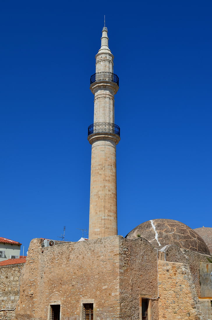 Крит, Хераклион, Моше, турската джамия, остров Крит, Гърция, сграда