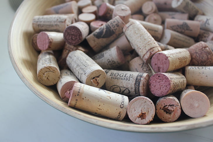 와인, corks, 와인 저장 고, 와인을 마시는