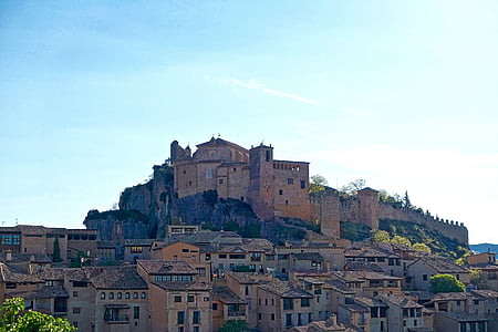 Cittadella, Castello, Alquezar, vista, storico, edifici, scenico