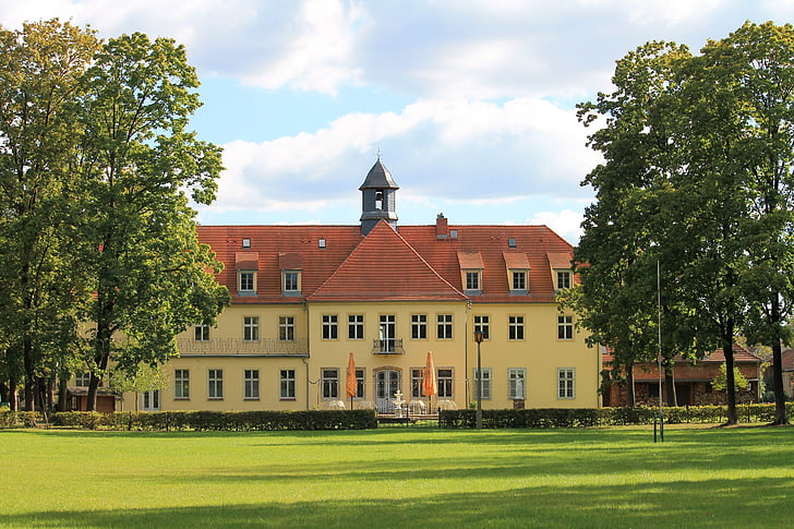 slottet, arkitektur, landskapet, Herzberg elster, Castle grochwitz
