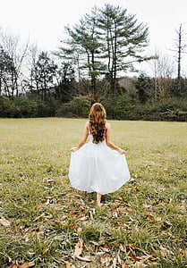 fată, rochie, în aer liber, portret, care prezintă, elegant, eleganta