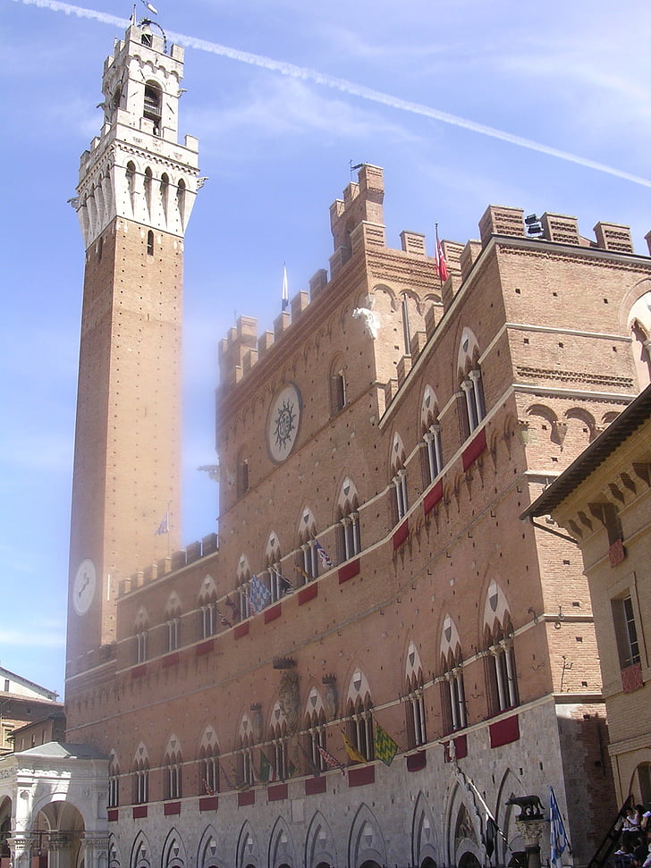Siena, Toscana, Italia, arkitektur, Piazza campo