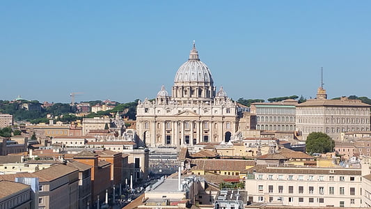 Szent Péter, Róma, ba, Vatikán, kupola, bazilika, ősi