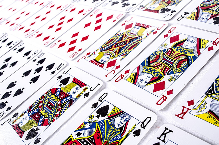 karty, hrať, paluba, Poker, hra, Kasíno, štyri