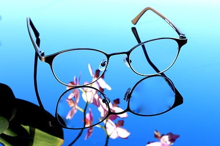 Art, gyönyörű, blur, közeli kép:, szín, design, szem szemüveg