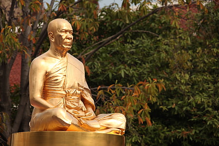 Budha, nhà sư, vàng, Phật giáo, phramongkolthepmuni, dhammakaya chùa, Wat