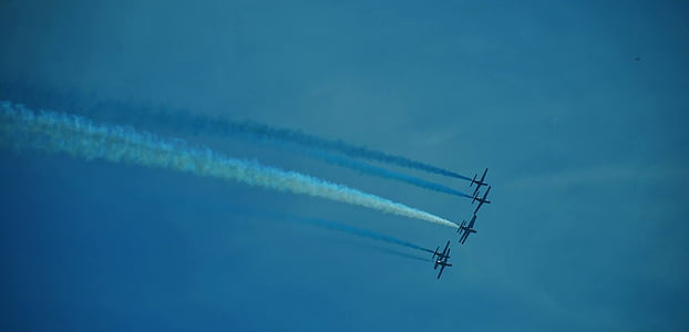 飞机, 飞机, 飞机, 航空, 蓝色, 飞行, 喷气式飞机