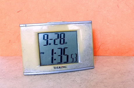 table clock, clock, time, alarm, retro, hour, minute