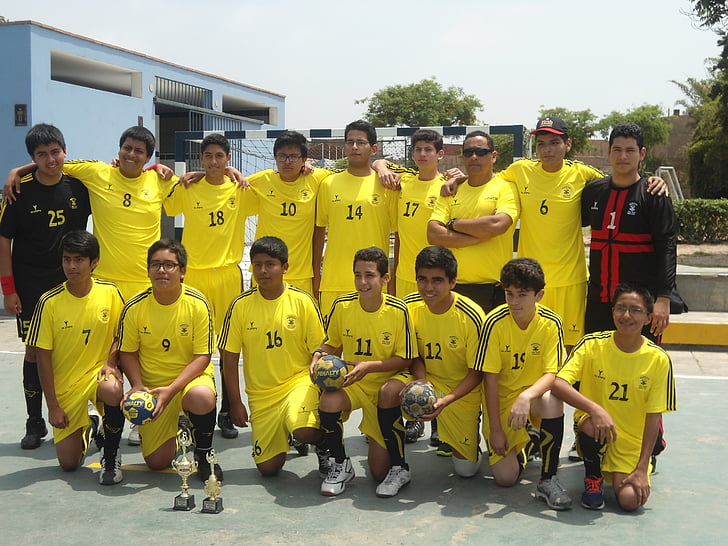 sports, handball, team, young