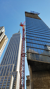 konstruksjon, NBC, Manhattan, middtown, arkitektur, bygninger, skyskrapere