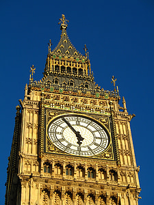 London, Big ben, Uhr, Parlament