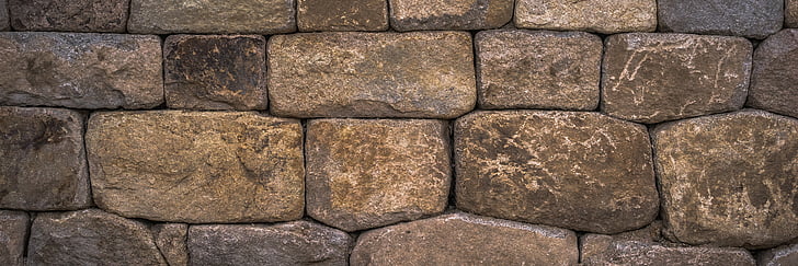 kő, fal, Damme, kőfal, textúra, téglalap, minta