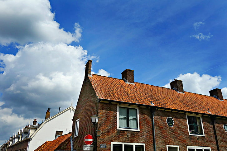 māja, holandiešu māja, ēka, arhitektūra, holandiešu arhitektūra, provinces stilā
