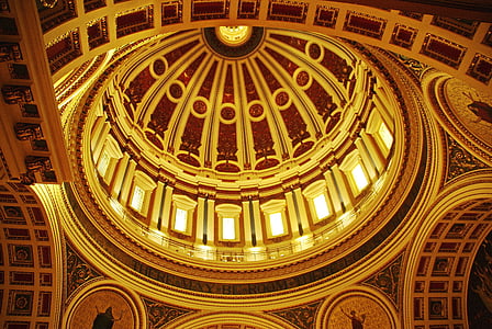 Sjedinjene Države, Pennsylvania, Harrisburg, parlament, kupola, arhitektura, dekoracija
