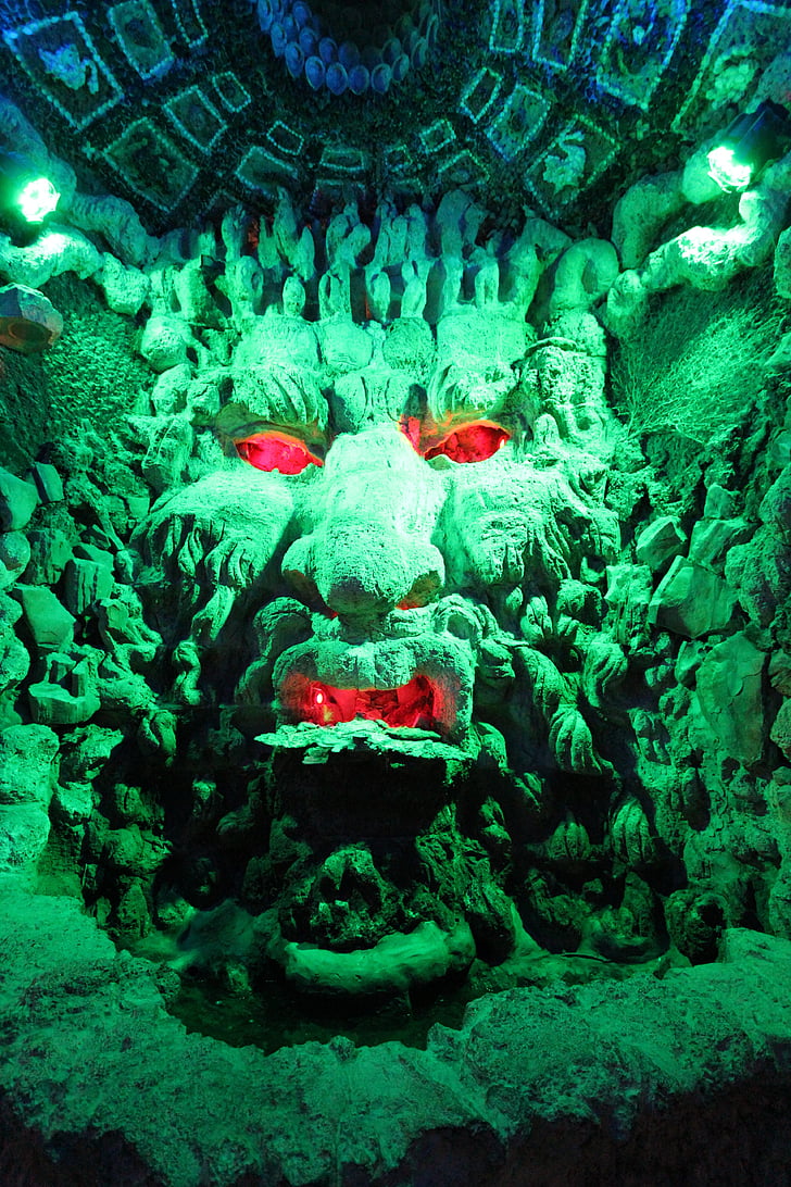 Grotto, helvetti, henki, naamio, jumalat, underground