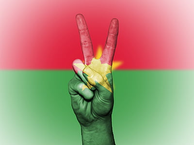 Burkina Fasas, vėliava, taikos, fono, reklama, spalvos, šalies