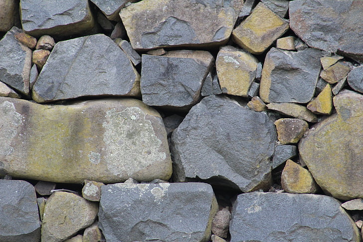 岩, 石, ストーンウォール, グレー