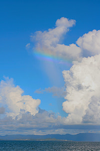 Arc de Sant Martí, núvol, blau cel, blanc, Iriomote, Mar, blau marí
