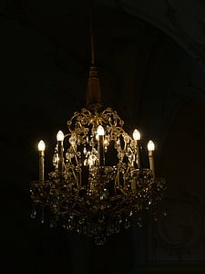 Candeliere, Lampadario a bracci, luce, Lampada, illuminazione, lampadine, vetro cristallo
