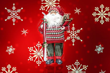 Santa, leksak, jul, Claus, docka, Fader, närbild