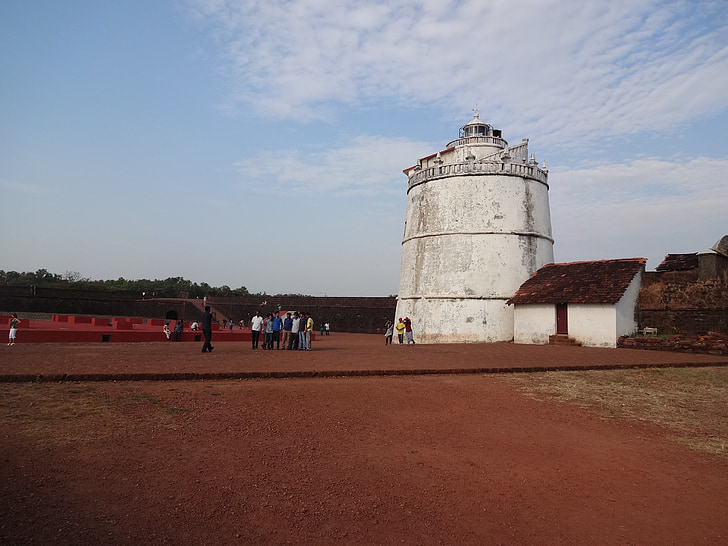 fort, tower, watch tower, aguada, famous, tourism, fortification