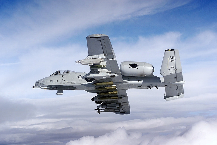 Flugzeug, militärische, Thunderbolt, a-10, USA, Jet, Flugzeug