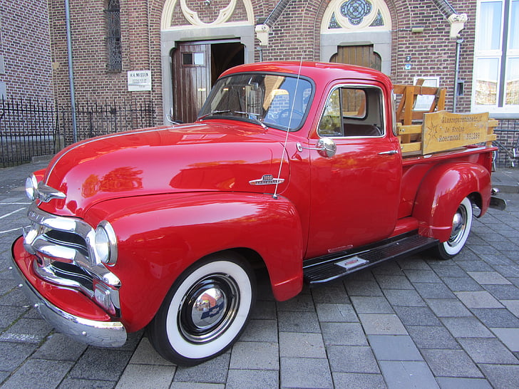 car, red, oldtimer, old-fashioned, retro Styled, old, classic