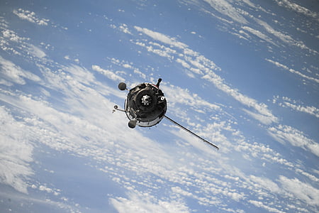 por satélite, espaço, nave espacial, Estação, ciência, universo, serviço de transporte