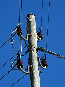strommast, 현재 실시, 전기 시장, 현재, 케이블, 전기, 전원 선