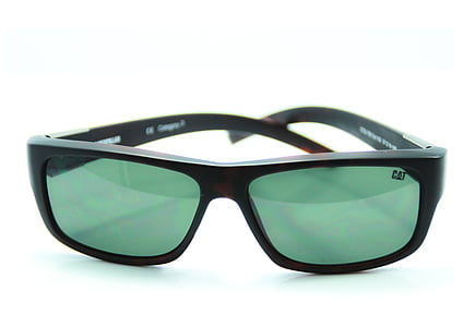bisel de, gafas de sol, negro, verde, vidrio, Blanco, fondo blanco
