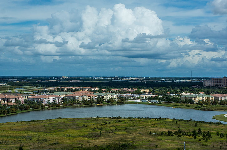 Orlando, Florida, peisaj, bulgării de pământ, cer, natura, arhitectura