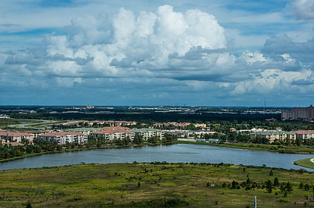 Orlando, Florida, krajobraz, grudy, niebo, Natura, Architektura