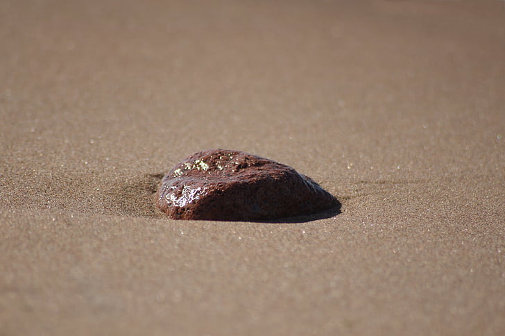 pijesak, plaža, kamenje, kamena, šljunak