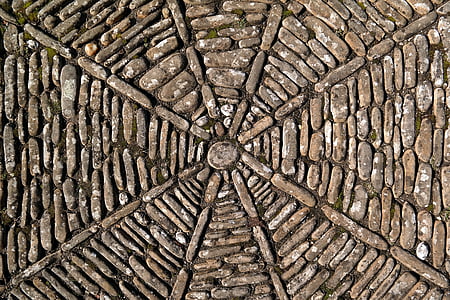stone, mosaic, ground, ornaments, structure, texture, stone mosaic