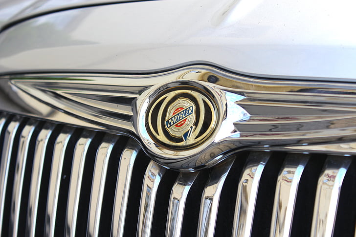 Chrysler, auto, auto, vozidlo, Svatba, razítko, logo