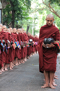 미얀마, 만 달 레이, 수도원, 불교, 영 성, 종교, 부처님
