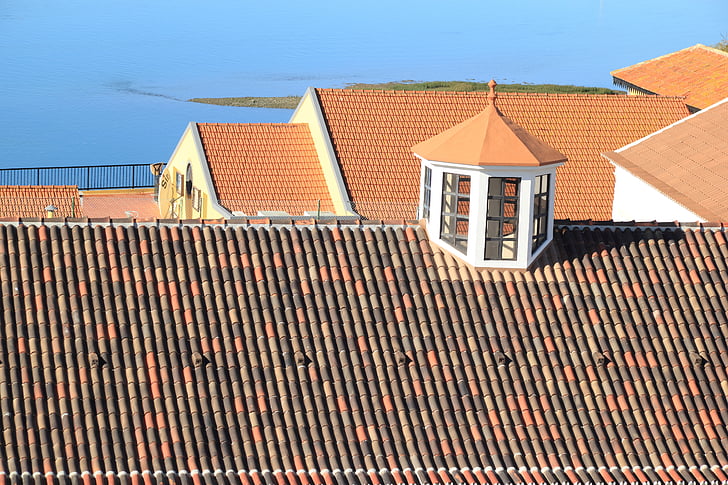 portugal, faro, roof, rooftops