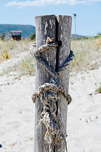 ограда от колове, пясък, плаж, море, дървен материал, Топ, Дюн