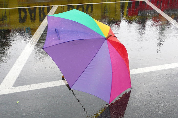ομπρέλα, καιρικές συνθήκες, βροχερό καλοκαίρι, βροχή, υγρό