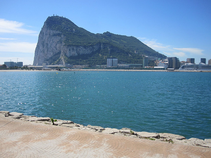 Gibraltar, Rock, Španělsko, cestovní ruch, Středomořská, město, ostrov