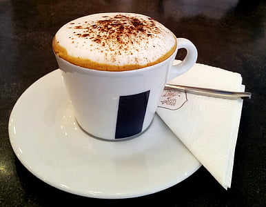 kahvi, valkoinen, Cup, juoma, kuuma, Kofeiini, Cappuccino