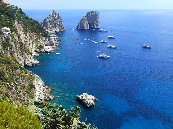 Capri, Marine, scogliere