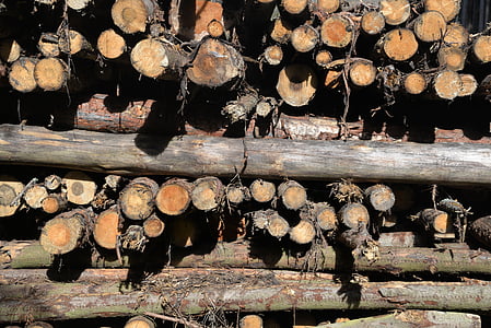 pile of wood, aesthetic, background, rustic, wood - Material, tree, lumber Industry