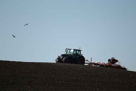 traktorius, žemės ūkis, ženklas
