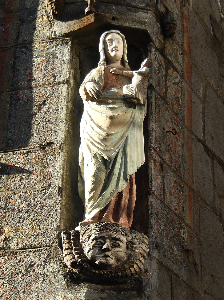 estàtua, l'església, escultor, Sainte