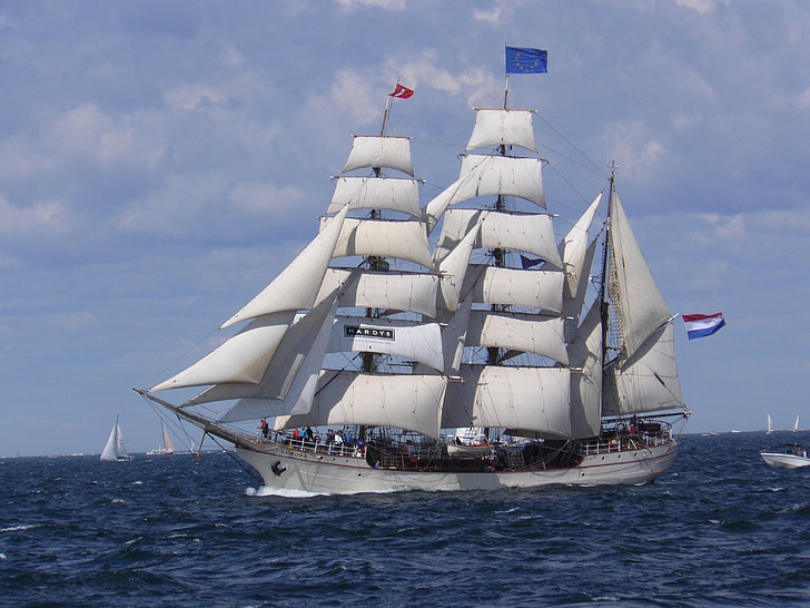 Europa, seilbåt, FS senator brockes, tre masted bark, nederlandsk, skroget stål, bygget i 1911